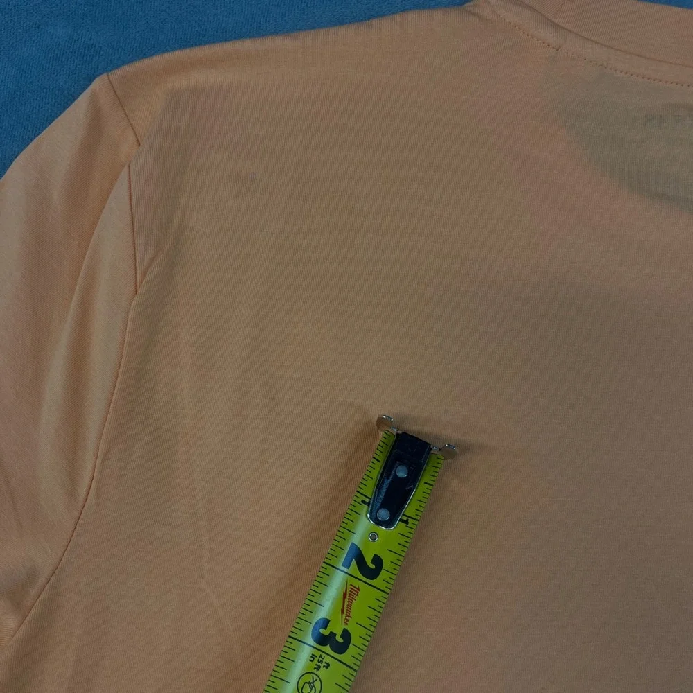 NWT Guess Men's T-Shirt Size Large Orange Logo SmartGuess Cotton Tee - Picture 7 of 10